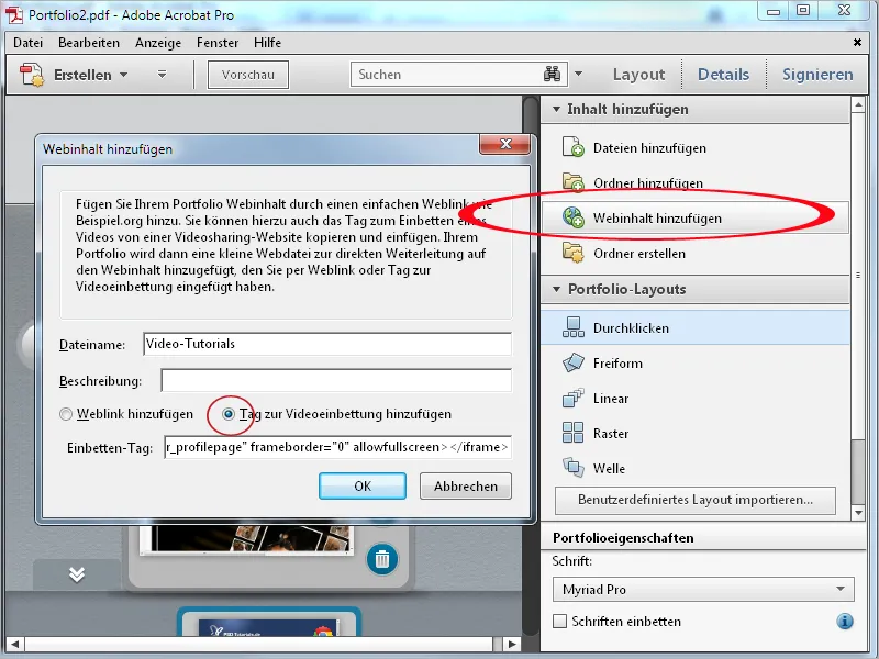 Portafogli PDF con Acrobat - Parte 2