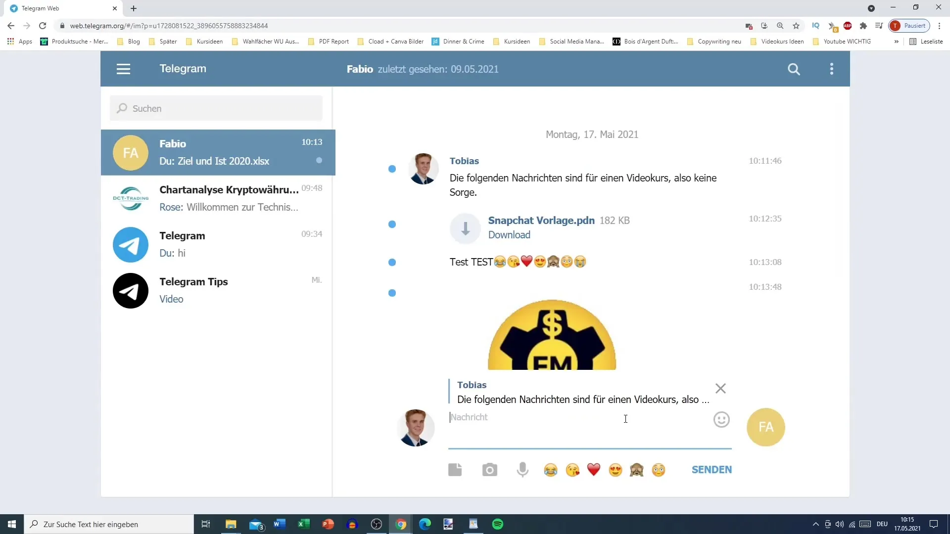 Chat privat pe Telegram: Trimiterea si gestionarea eficienta a mesajelor