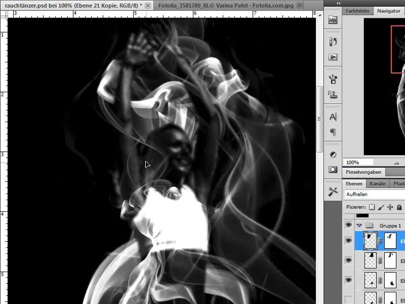 Stwórz taniec dymu w programie Photoshop