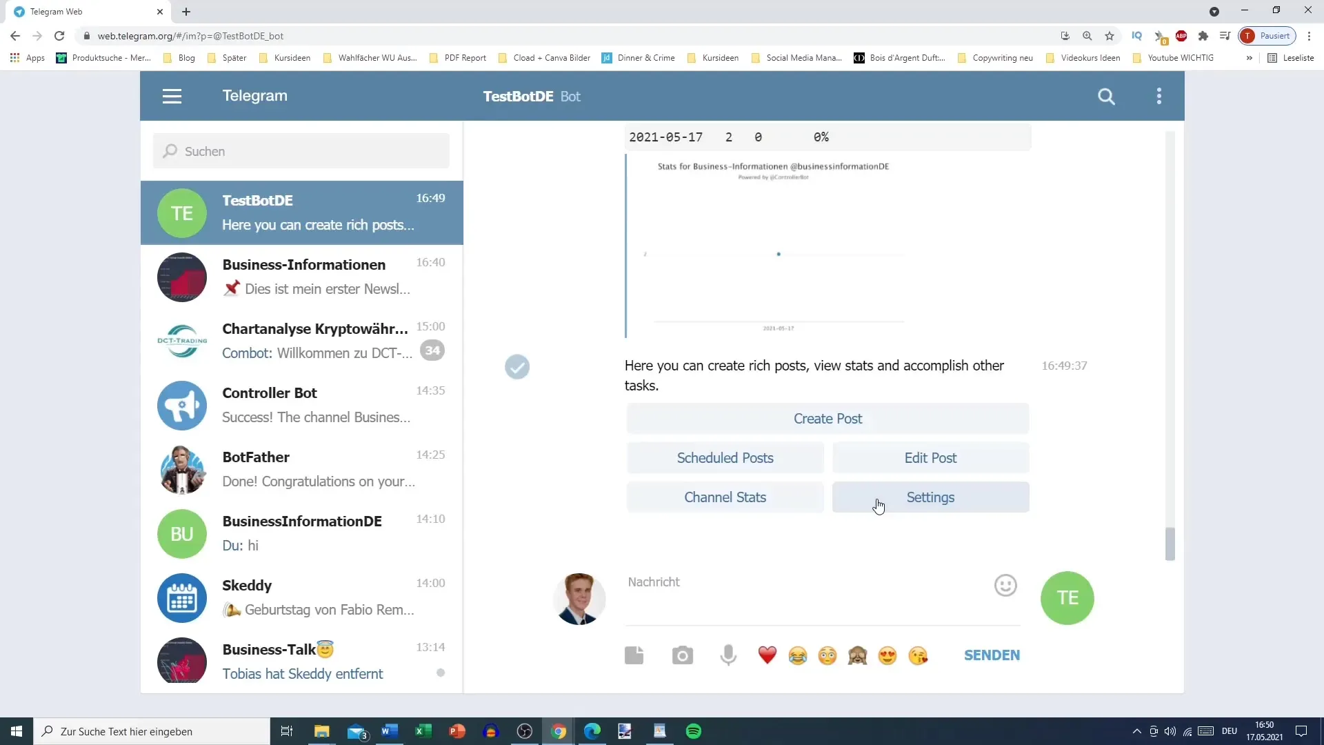 Utilizzare efficacemente le statistiche del canale Telegram