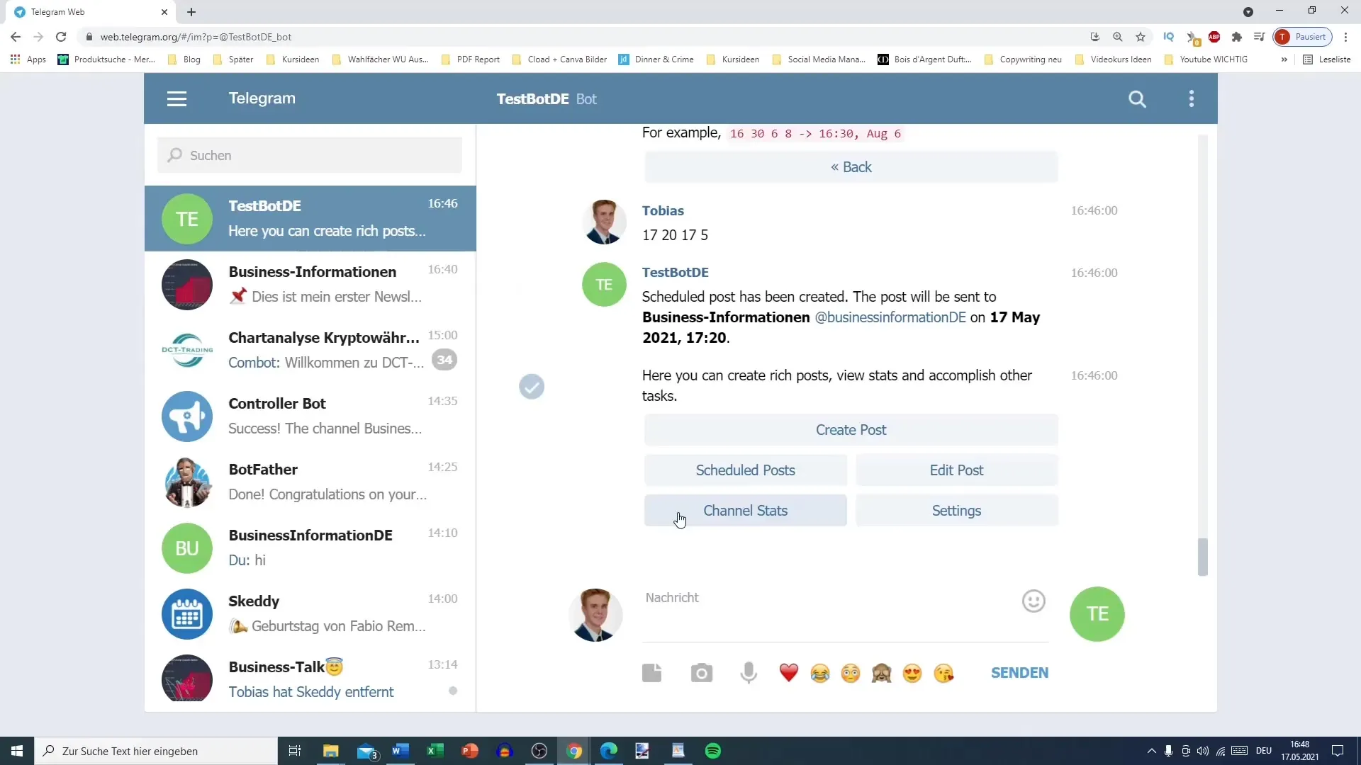 Utilizzare in modo efficace le statistiche del canale Telegram