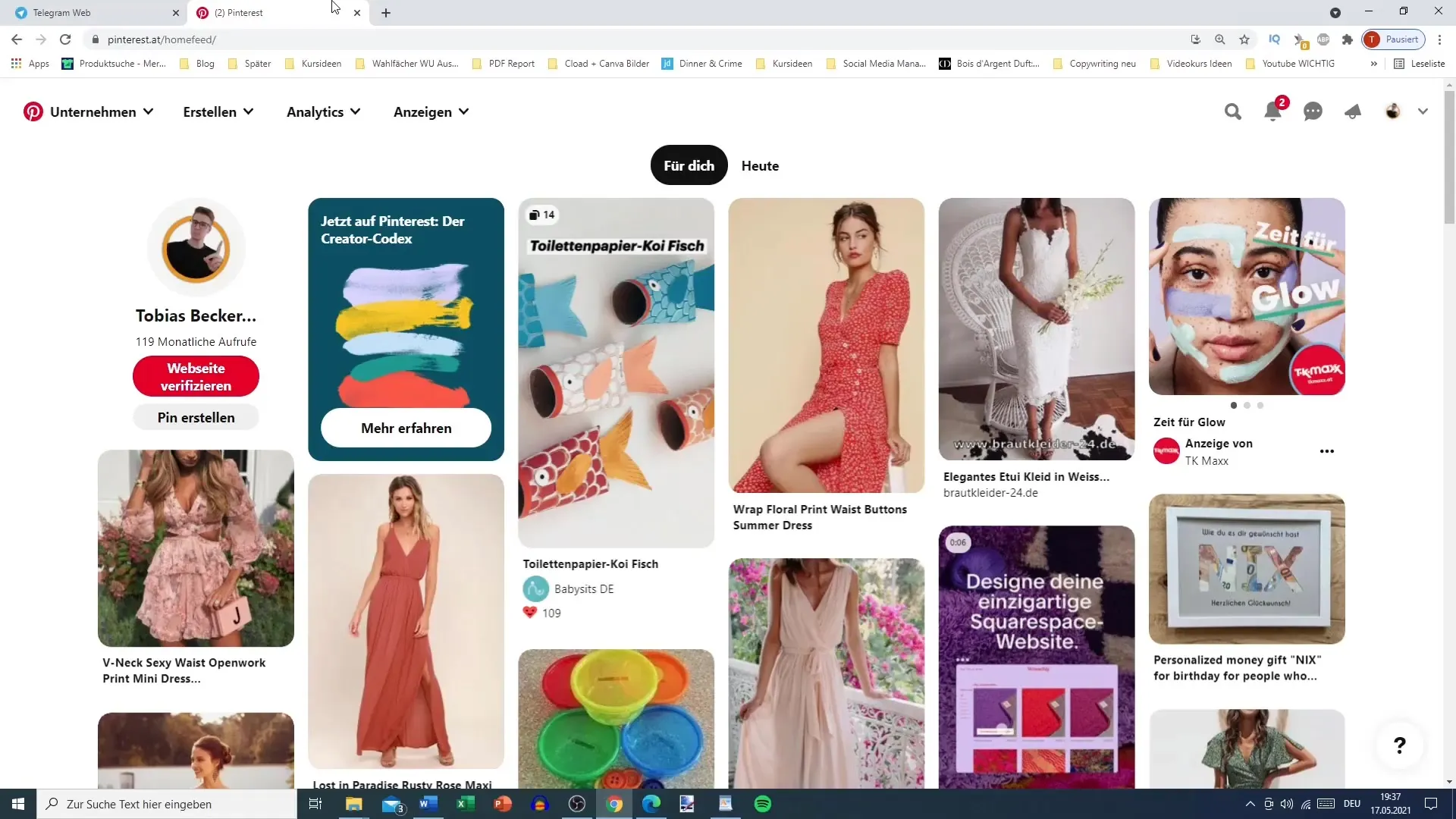 Grafiky pre Telegram a Pinterest: Ako úspešne fungovať na oboch platformách