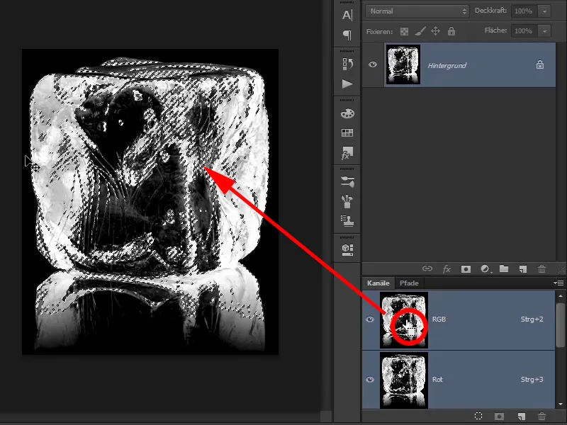 Photoshop composing - Fire and ice - Part 10: Further optimization of the frosty look