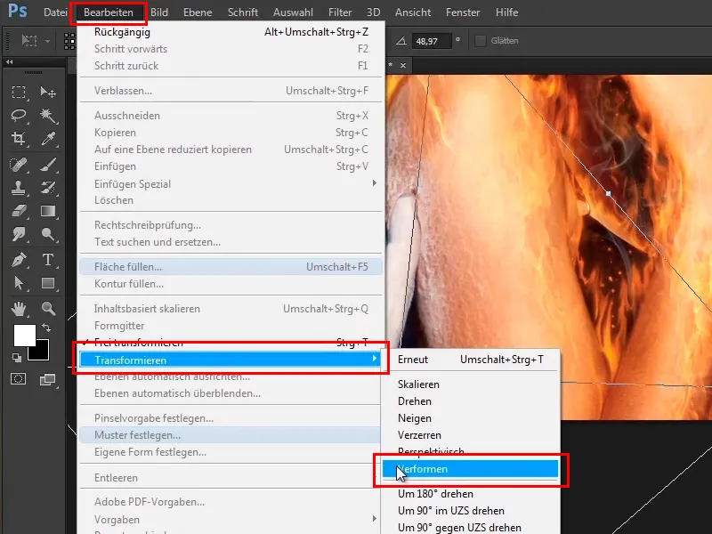 Photoshop composing - Fire and ice - Part 10: Further optimization of the frosty look