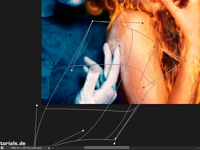 Photoshop composing - Fire and ice - Part 10: Further optimization of the frosty look