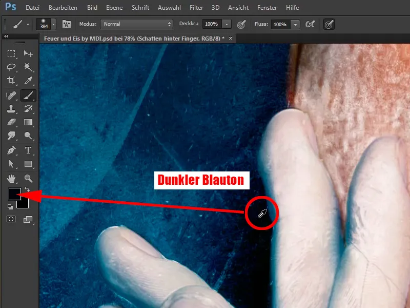 Photoshop-Composing - Oheň a ľad - Časť 10: Ďalšie vylepšenie mrazivého vzhľadu Photoshop-Composing - Oheň a ľad - Časť 10: Ďalšie optimalizácie mrazivého vzhľadu