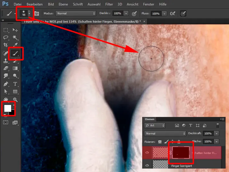 Photoshop-Zostavenie - Oheň a ľad - Časť 10: Ďalšie optimalizácie mrazivého vzhľadu Photoshop-Composing - Oheň a ľad - Časť 10: Ďalšie vylepšenie mrazivého vzhľadu