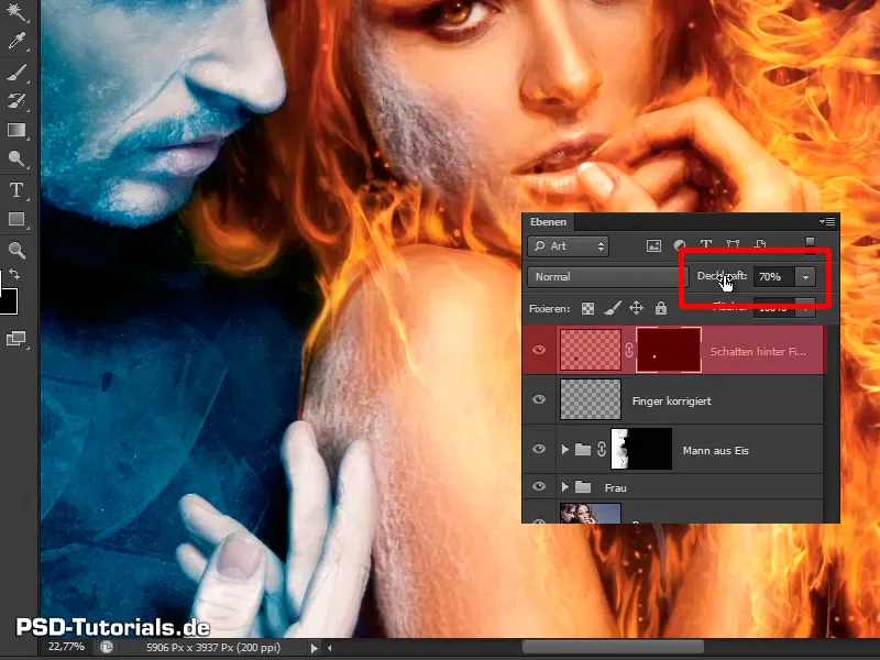 Photoshop komponovanie - Oheň a ľad - Časť 10: Ďalšie optimalizácie mrazivého vzhľadu Photoshop-Composing - Oheň a ľad - Časť 10: Ďalšie optimalizácie mrazivého vzhľadu
