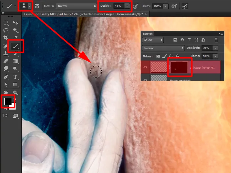 Photoshop-Composing - Oheň a ľad - Časť 10: Ďalšie optimalizácie mrazivého vzhľadu Photoshop-Composing - Oheň a ľad - Časť 10: Ďalšie doladenie mrazivého vzhľadu
