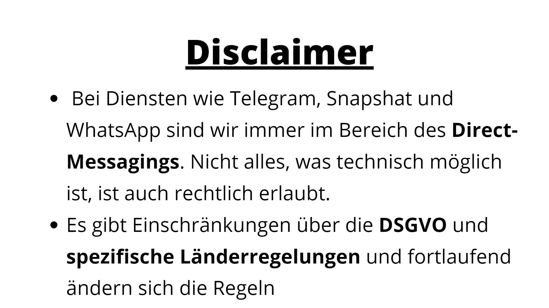 Guida su Telegram: indicazioni importanti per la sicurezza legale