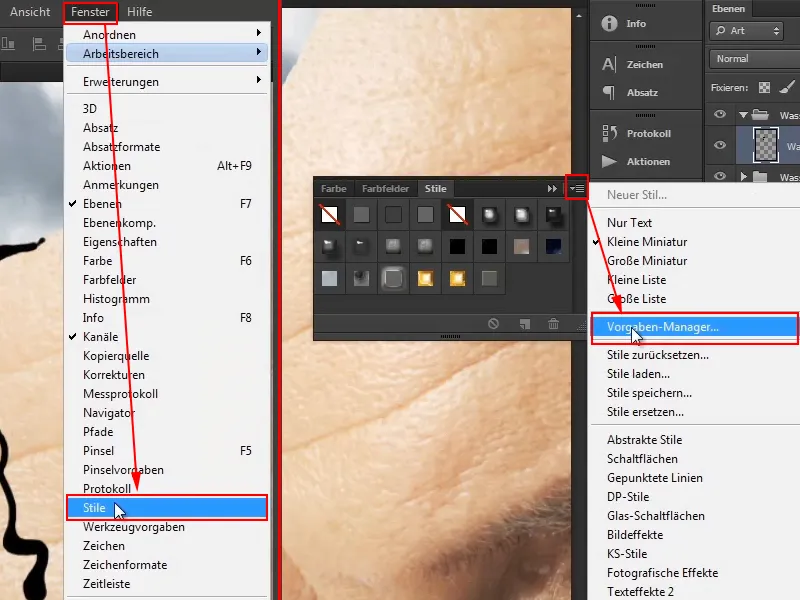 Photoshop - El Oráculo del Mar - Parte 10: Optimizar la máscara y pintar gotas de agua