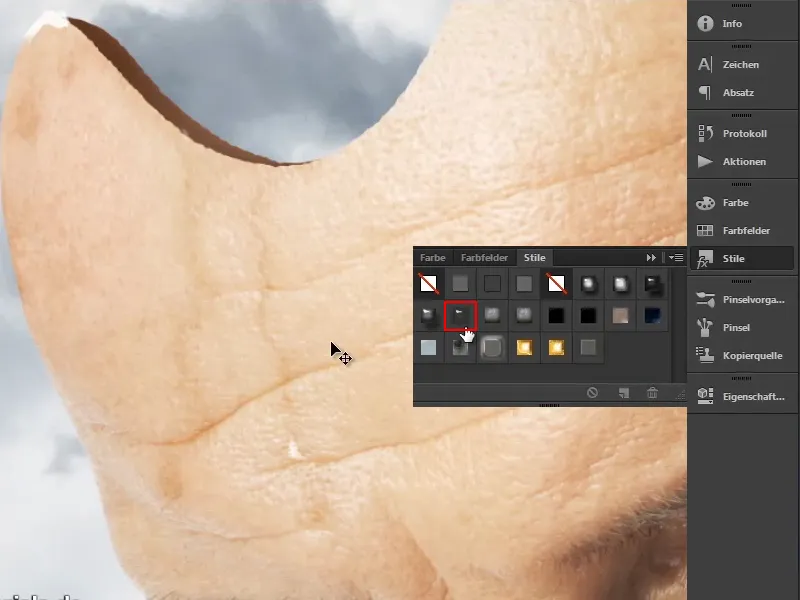 Photoshop - El Oráculo del Mar - Parte 10: Optimizar la máscara y pintar gotas de agua