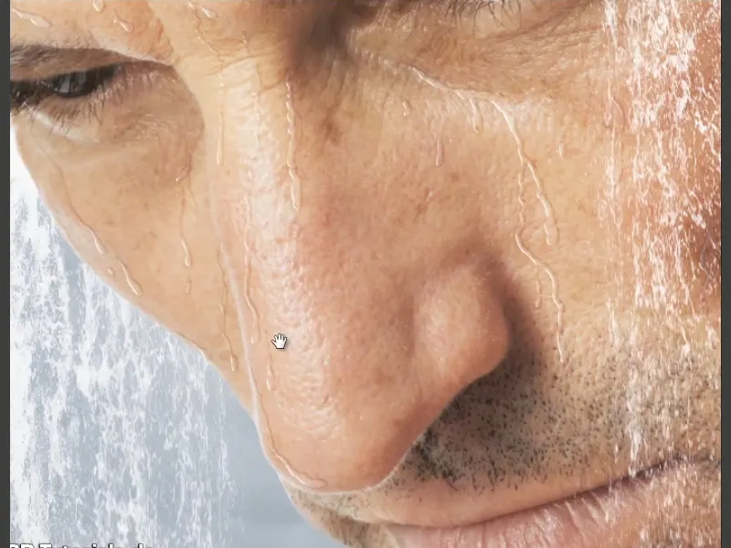 Photoshop - El Oráculo del Mar - Parte 10: Optimizar la máscara y pintar gotas de agua