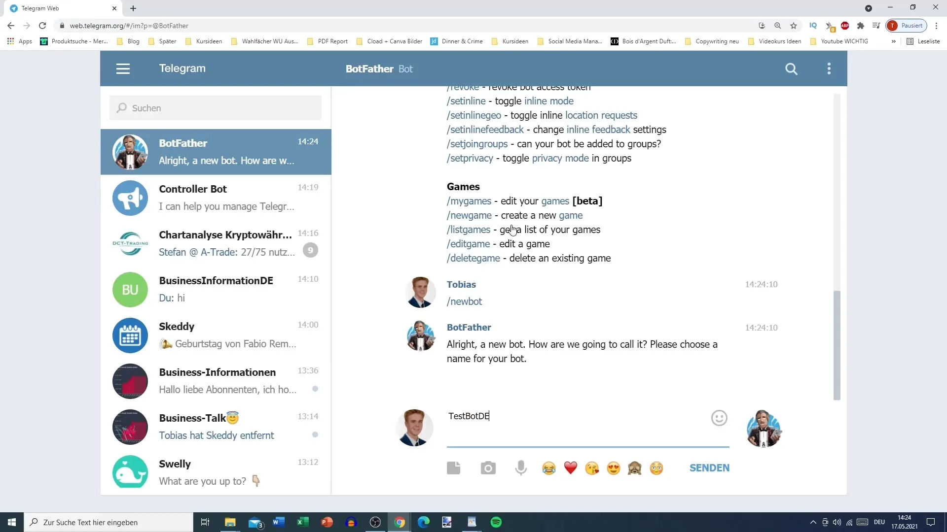 Creare e nominare un bot su Telegram - Guida passo dopo passo