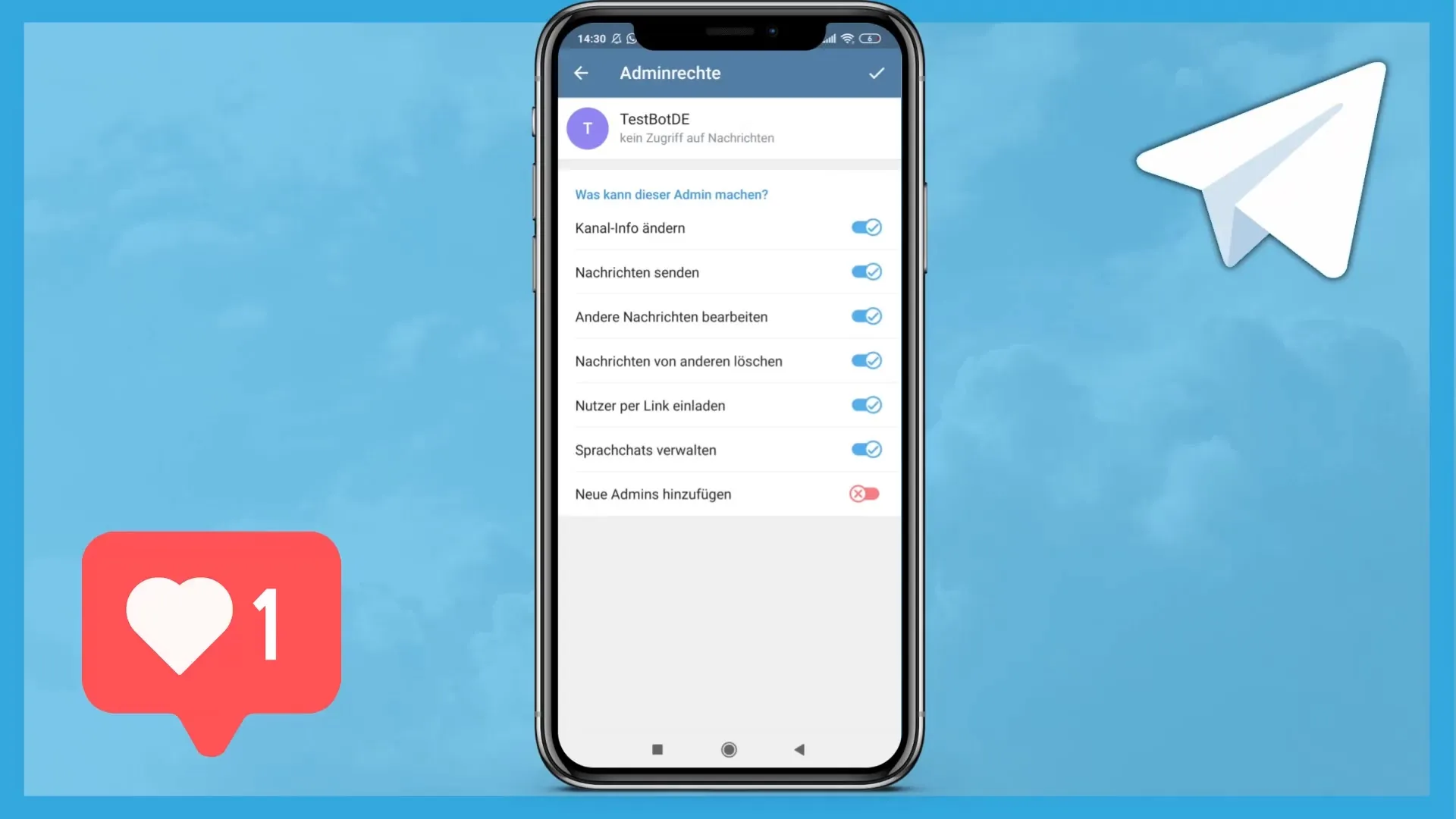 Vložiť Telegram-Bot do kanála - postup krok za krokom