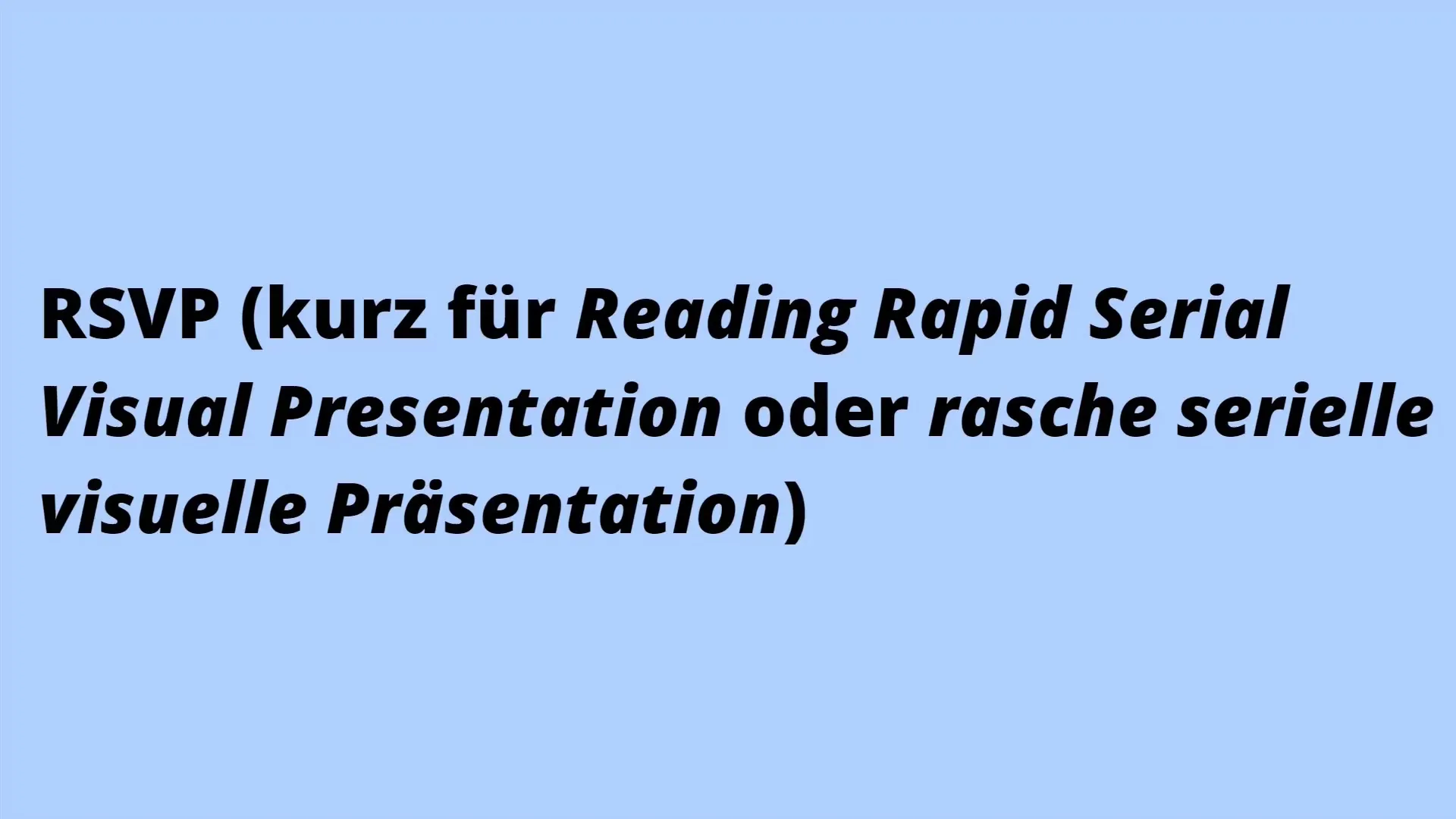 Speed Reading: Erste Anfänger-Strategie