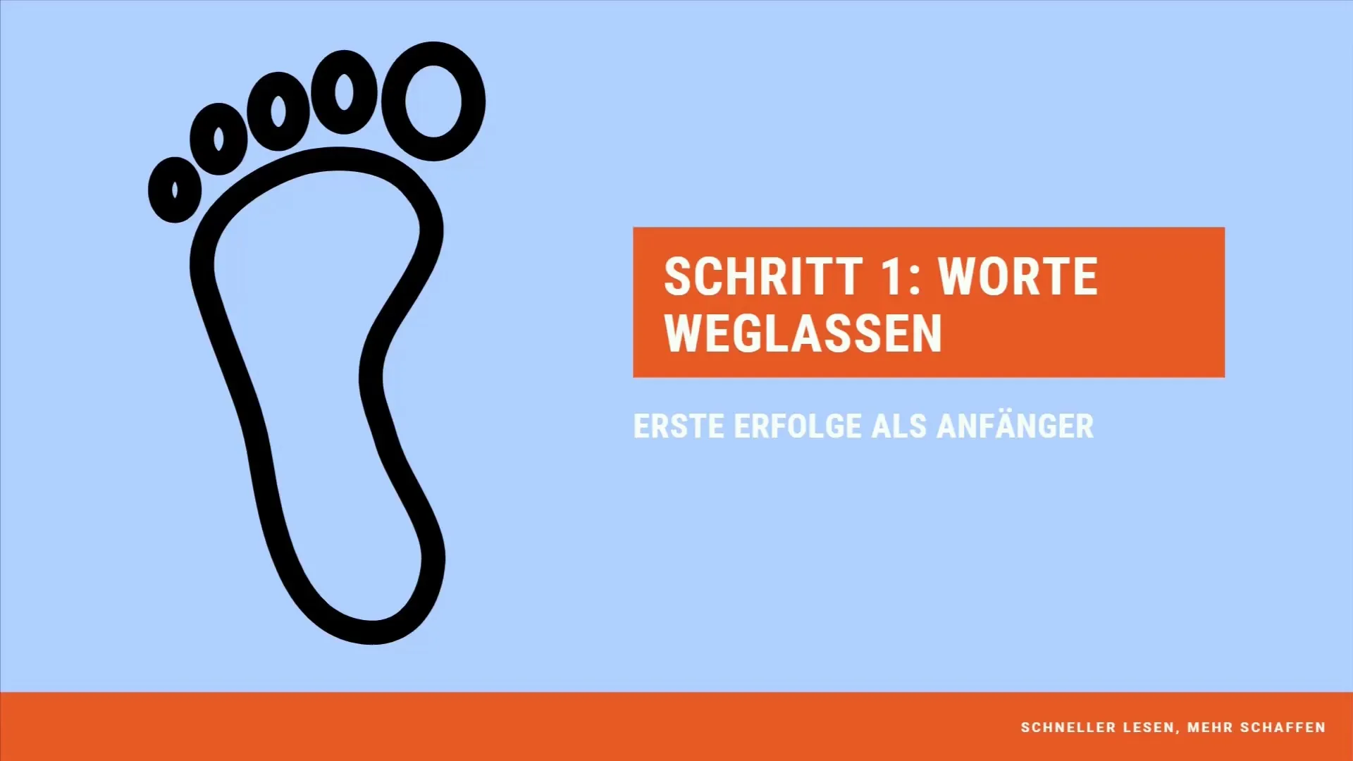 Speed Reading: Erste Anfänger-Strategie