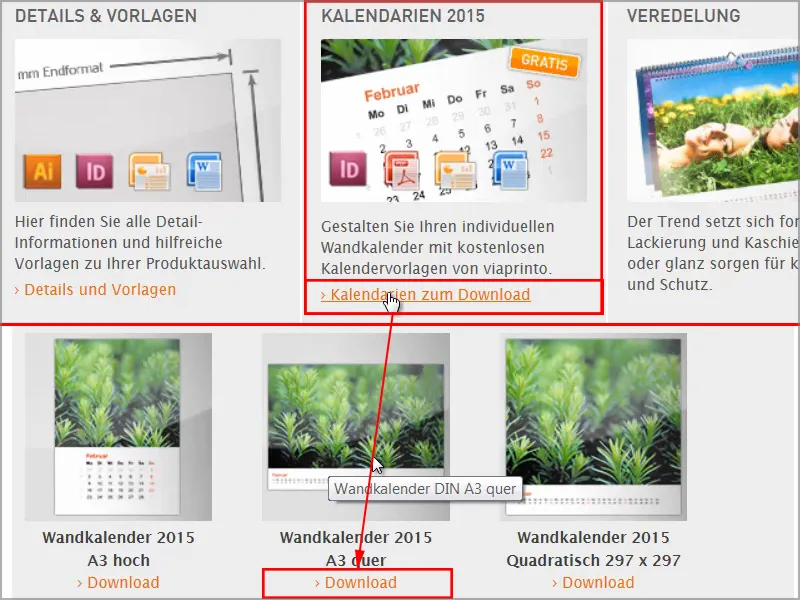 Professionally design and print DIN A3 wall calendars
