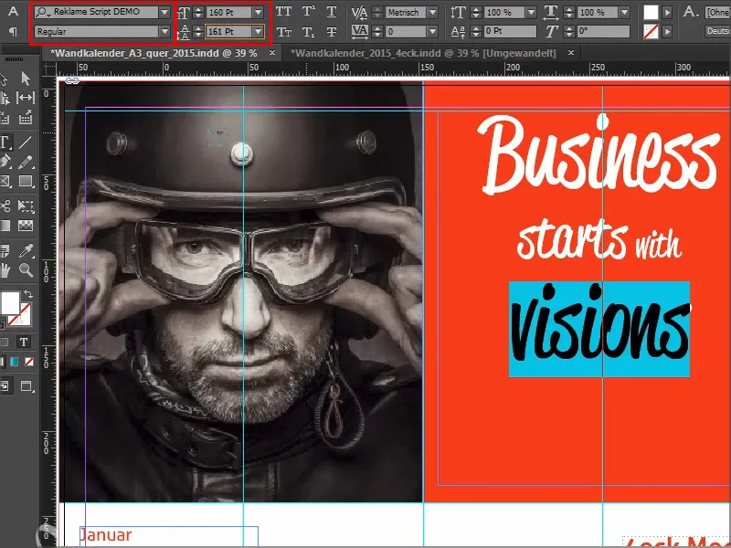 Professionally design and print DIN A3 wall calendars
