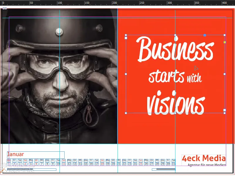 Professionally design and print DIN A3 wall calendars