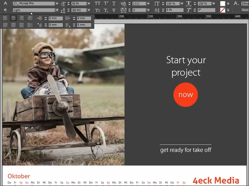 Professionally design and print DIN A3 wall calendars