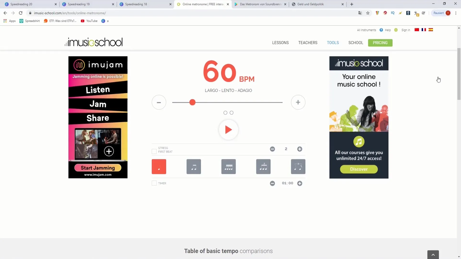 Efficiënt speed reading met metronoom-lezen