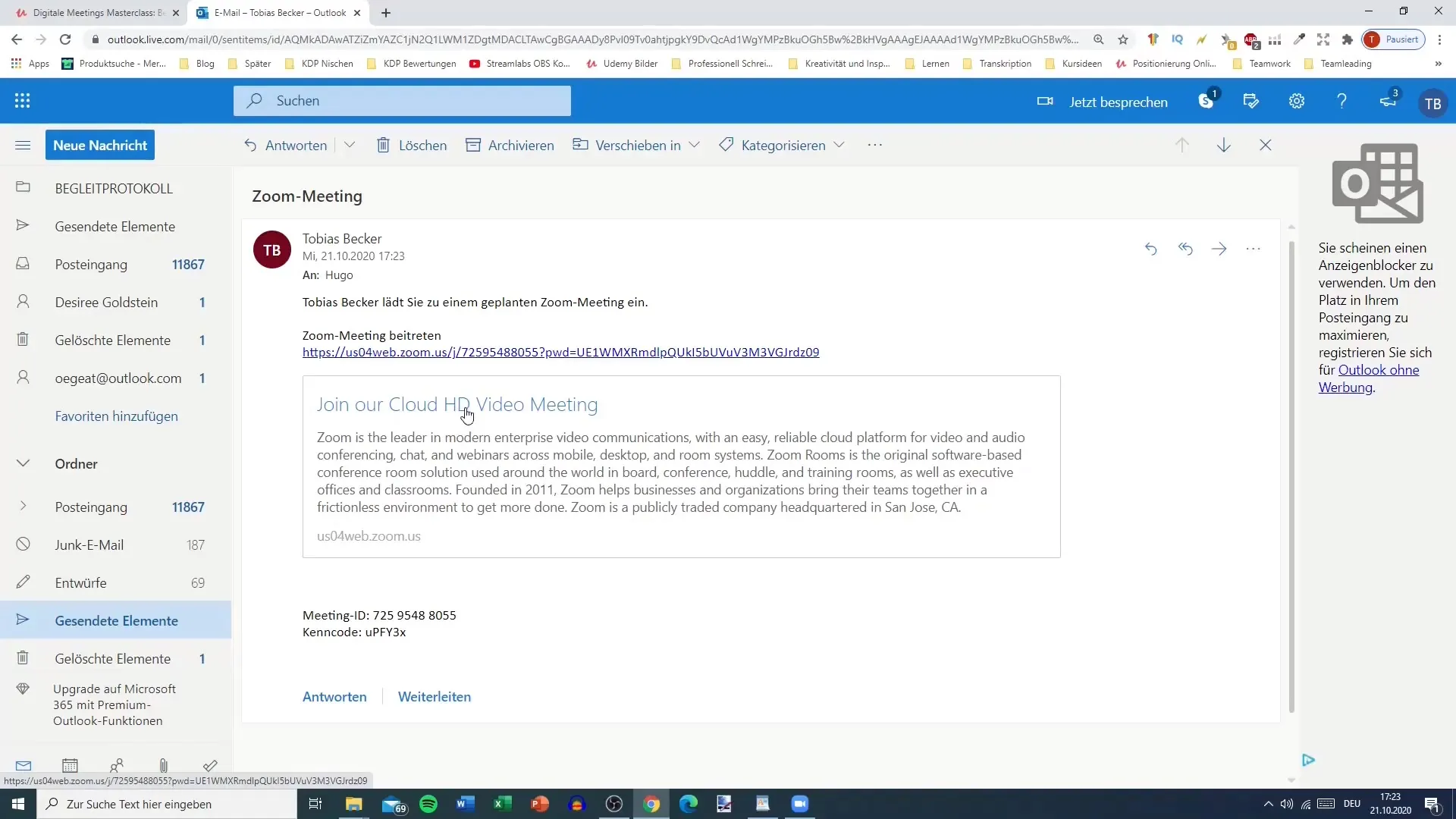 Pre-planning Zoom meeting: Easy guide for sending emails