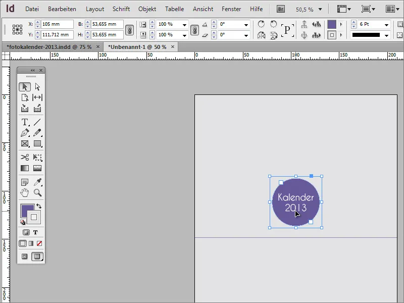 Mendesain kalender foto termasuk cover di Adobe InDesign