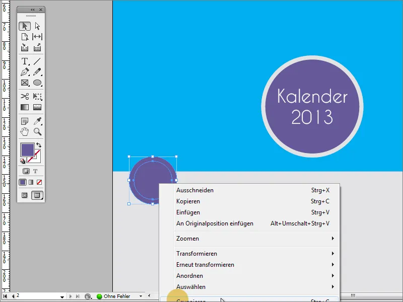 Mendesain kalender foto termasuk halaman depan di Adobe InDesign