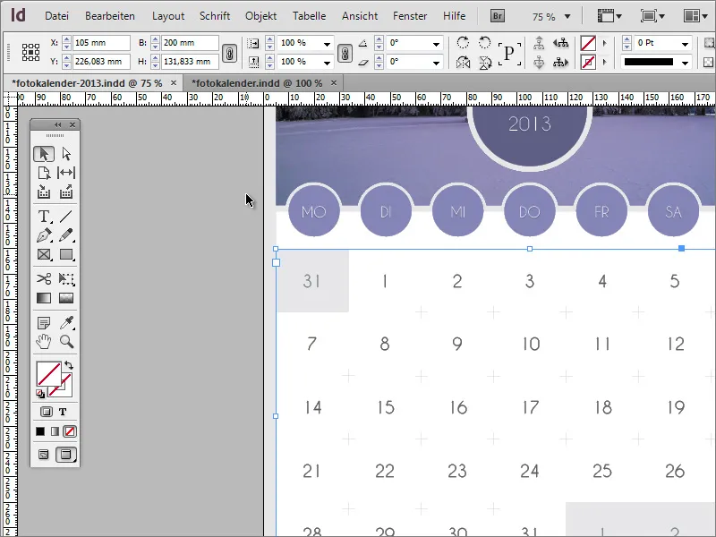 Mendesain kalender foto termasuk cover dengan Adobe InDesign