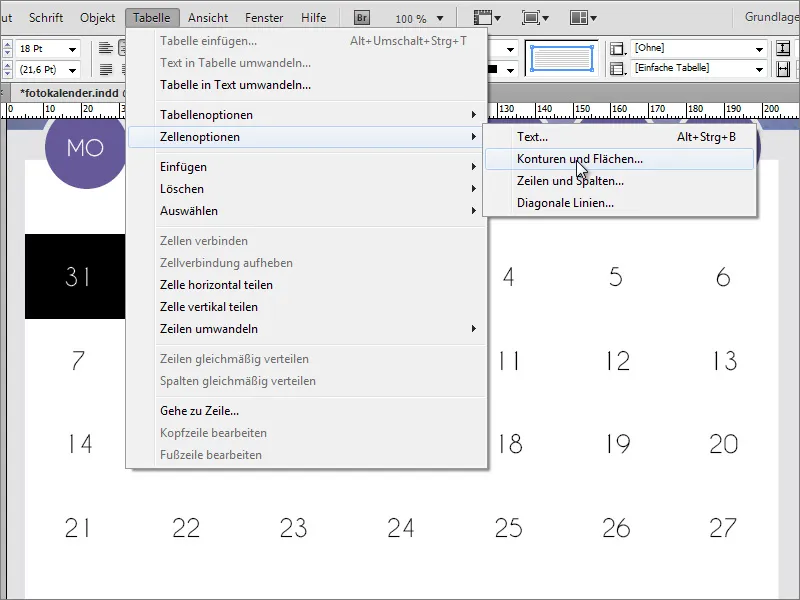 Mendesain kalender foto termasuk cover di Adobe InDesign