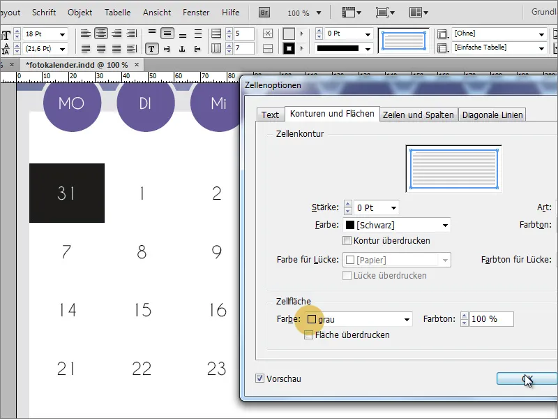 Mendesain kalender foto termasuk sampul depan di Adobe InDesign
