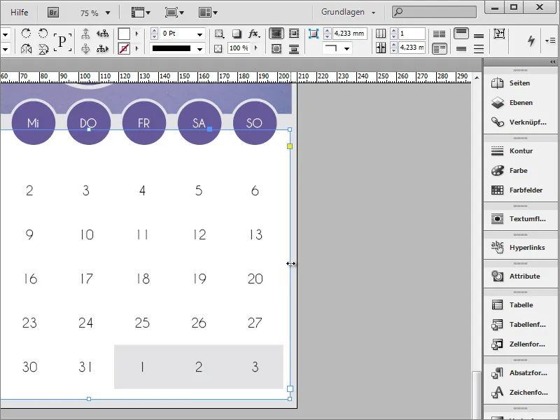 Mendesain kalender foto termasuk halaman depan menggunakan Adobe InDesign