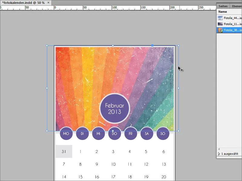Mendesain kalender foto termasuk sampul di Adobe InDesign