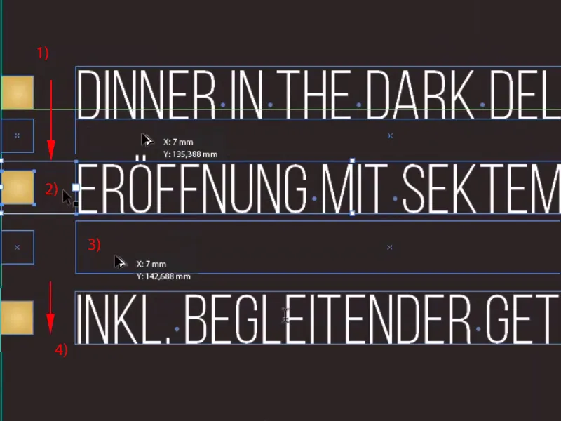 Elegant invitation card DIN long with black light ink part 2