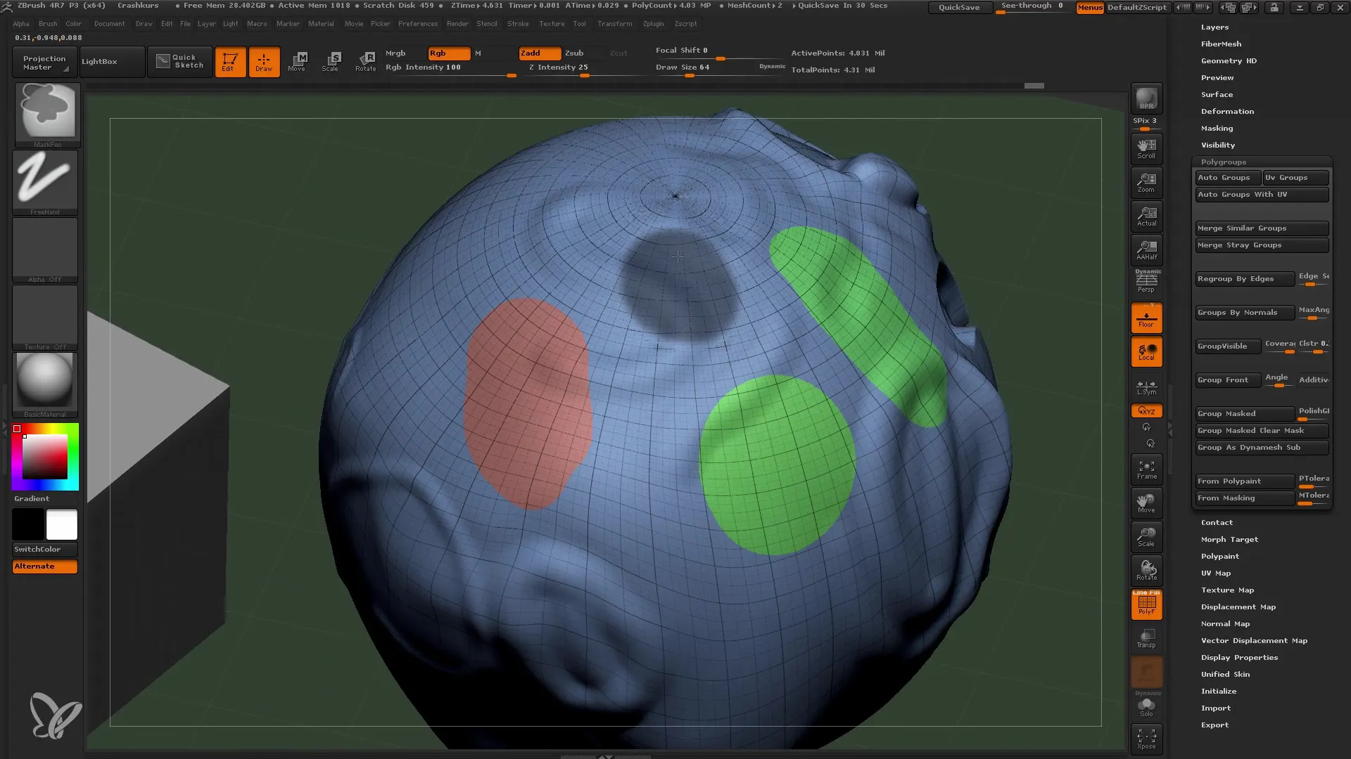 ZBrush Principianti: Lavoro efficiente con Subtools e Maschere