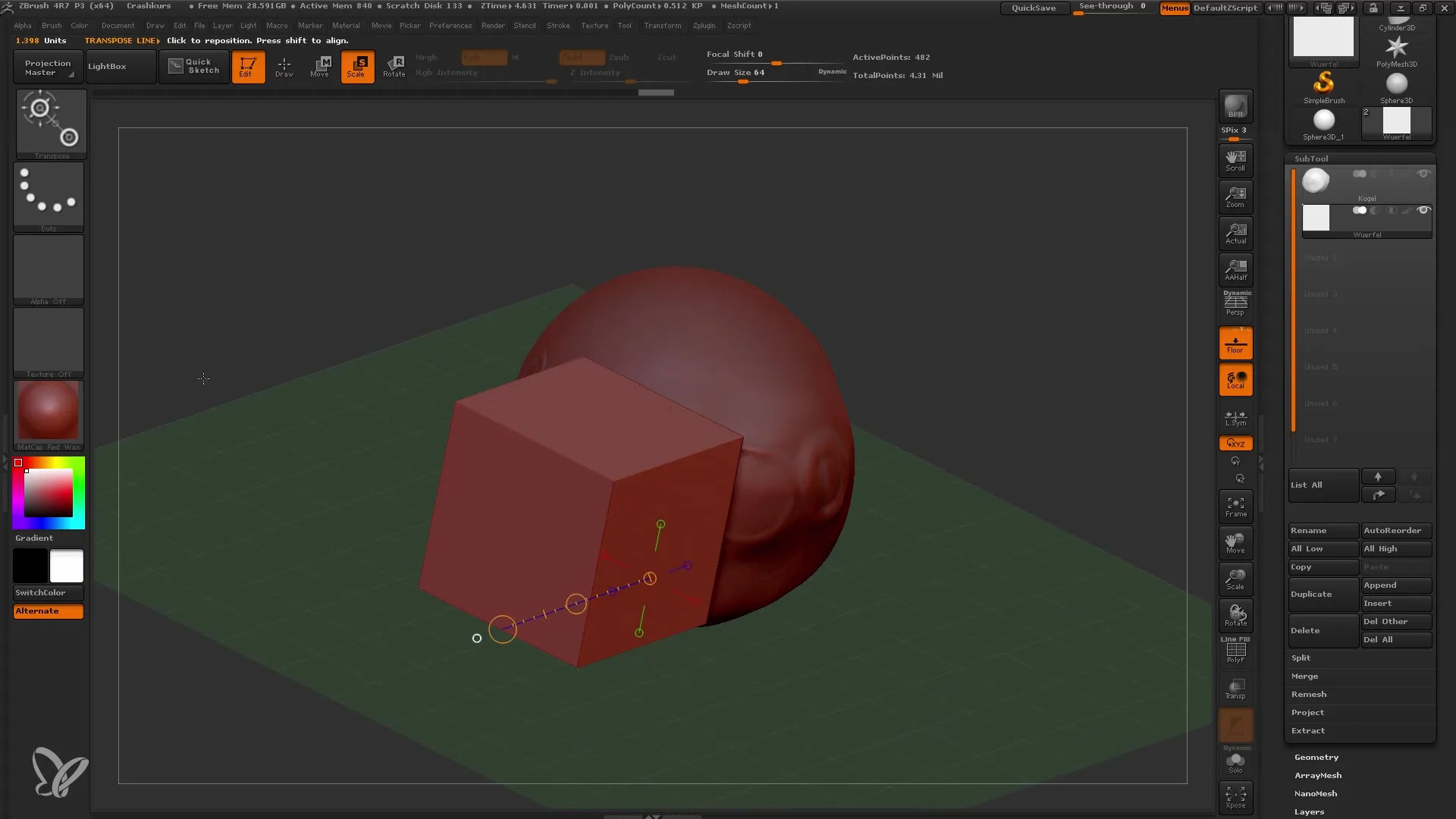 ZBrush Principianti: Lavorare in modo efficiente con Subtools e Maschere