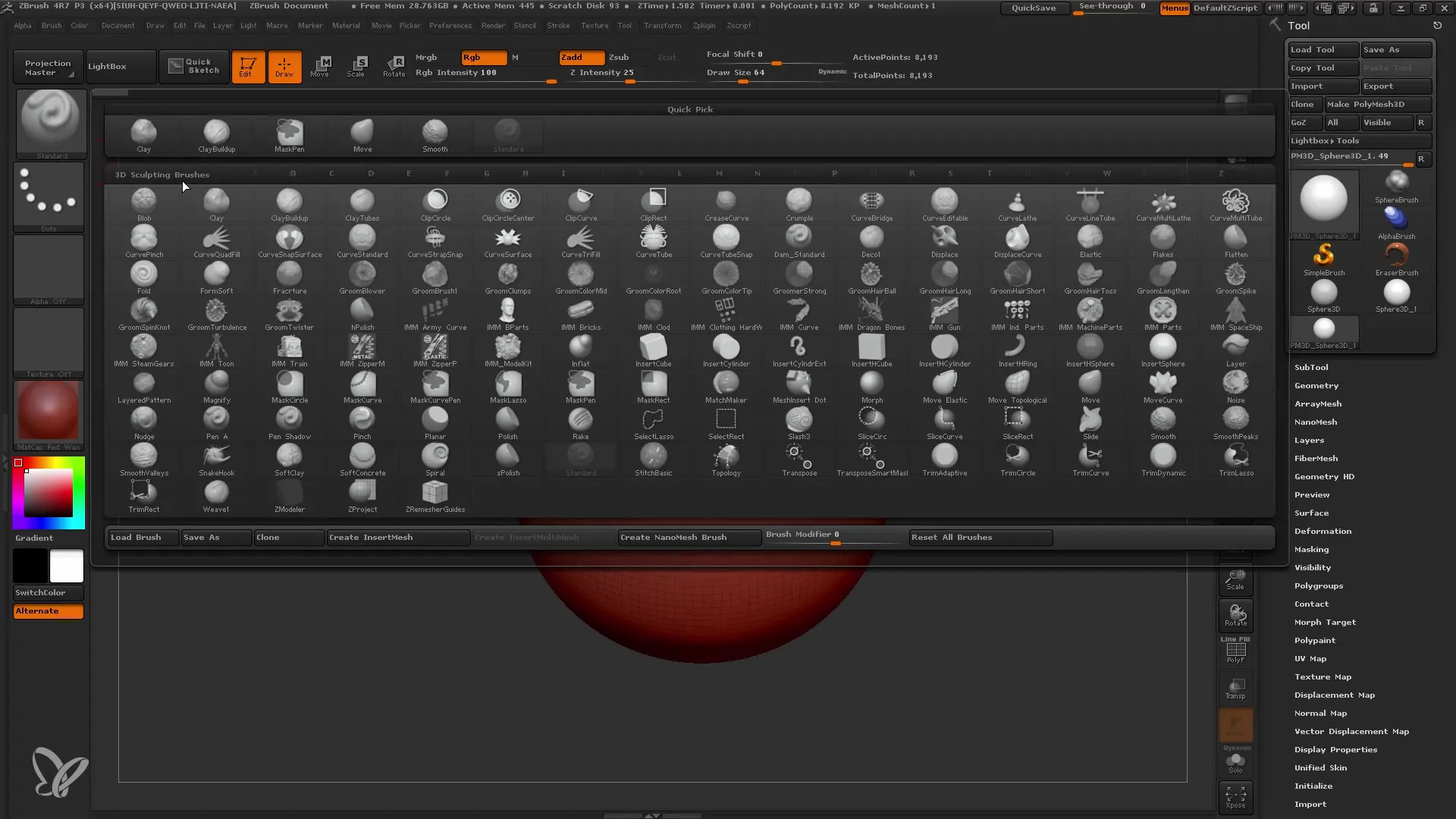 ZBrush Dynamesh: 효율적인 모델링 시작하기