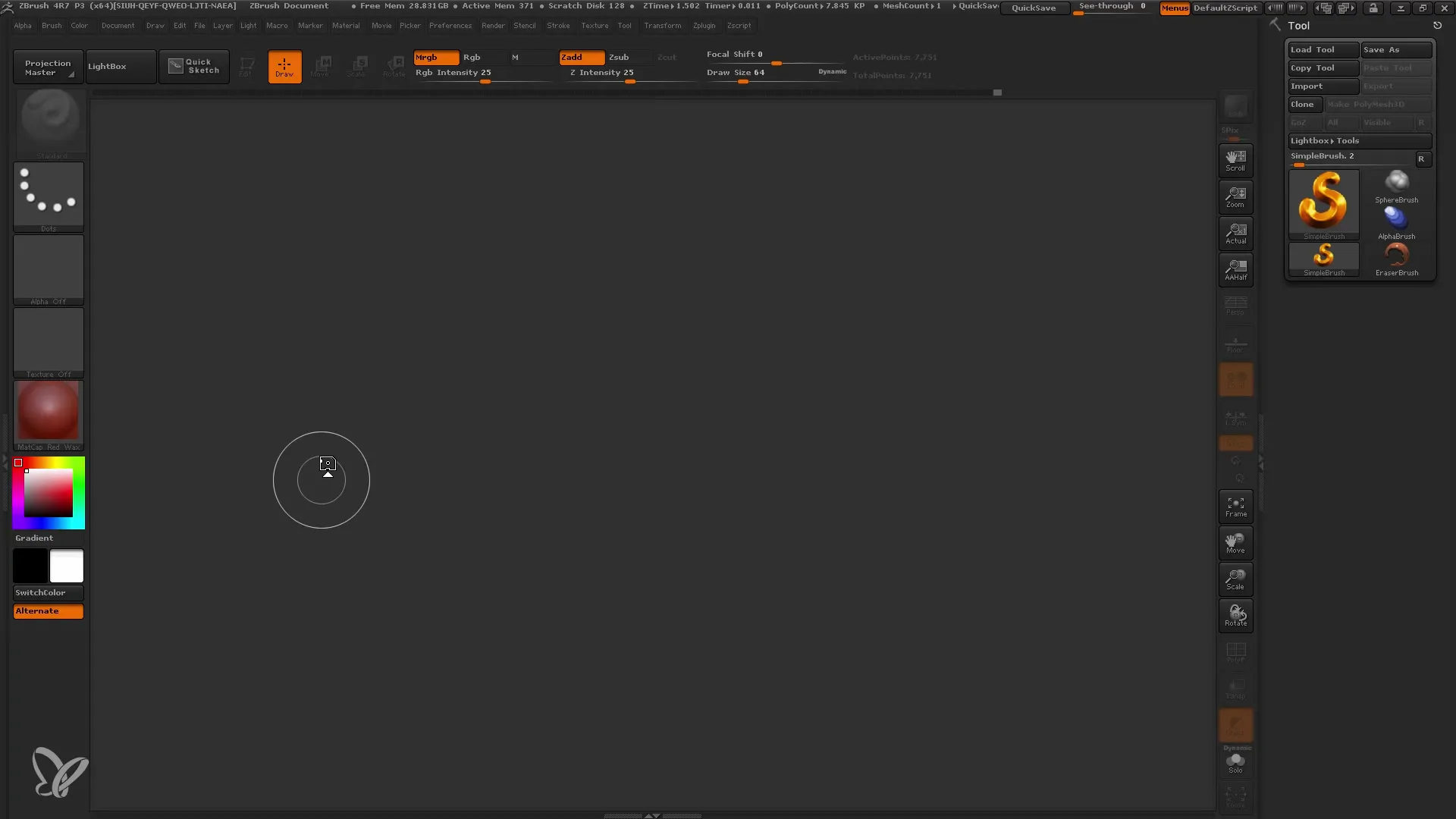 ZBrush Dynamesh: 효율적인 모델링 시작하기