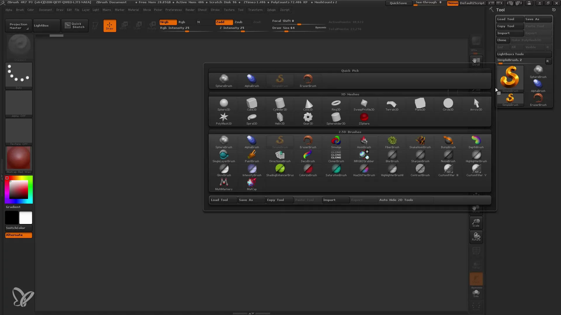 Shadowbox în ZBrush: Creează plase complexe rapid