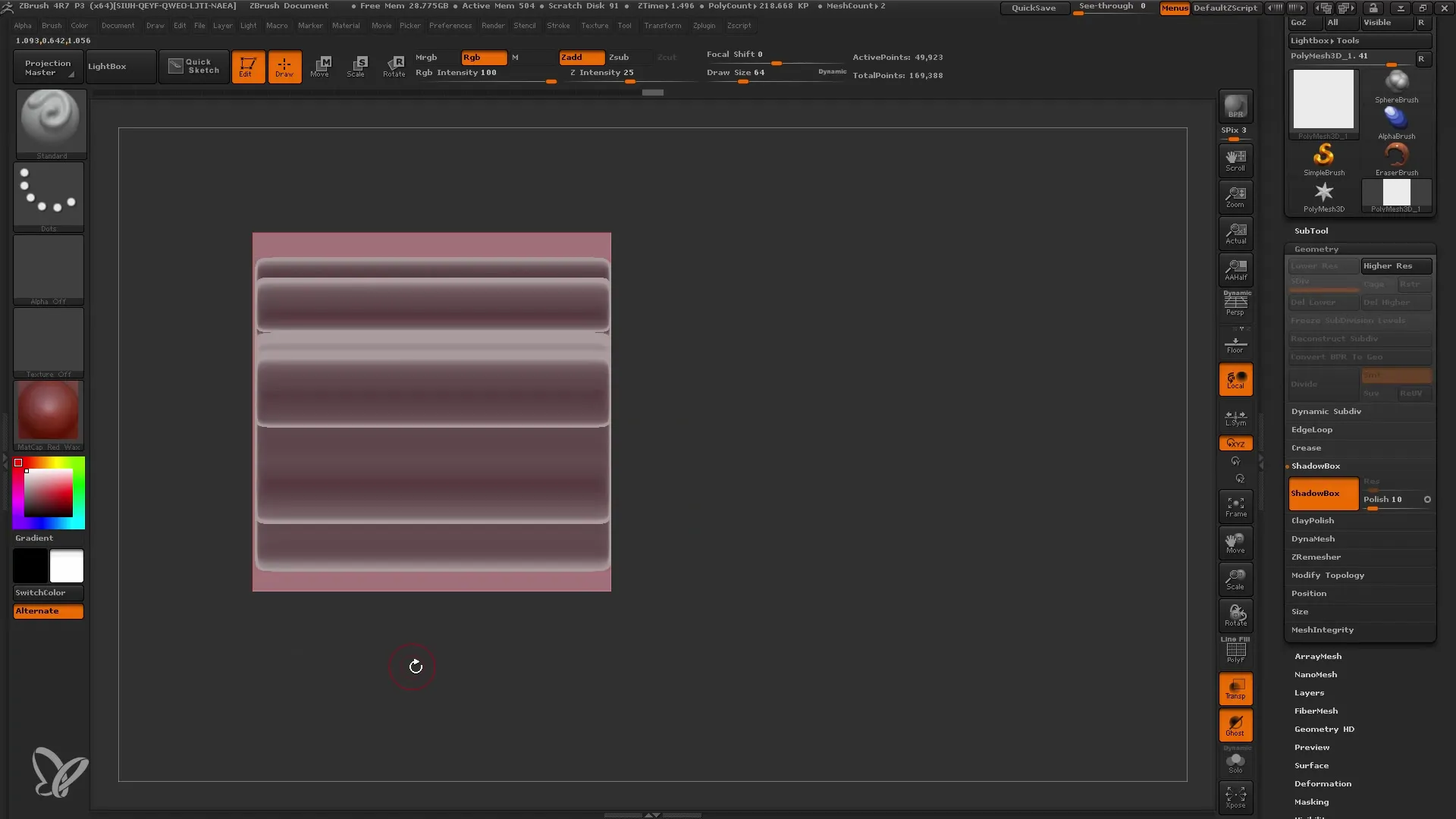 Crearea rapidă a plaselor complexe în ZBrush