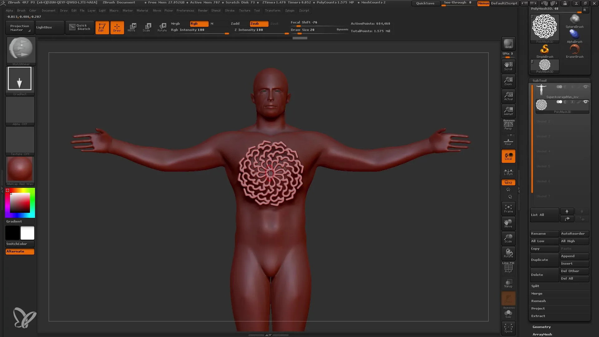 Învață cum să folosești pensula MatchMaker în ZBrush