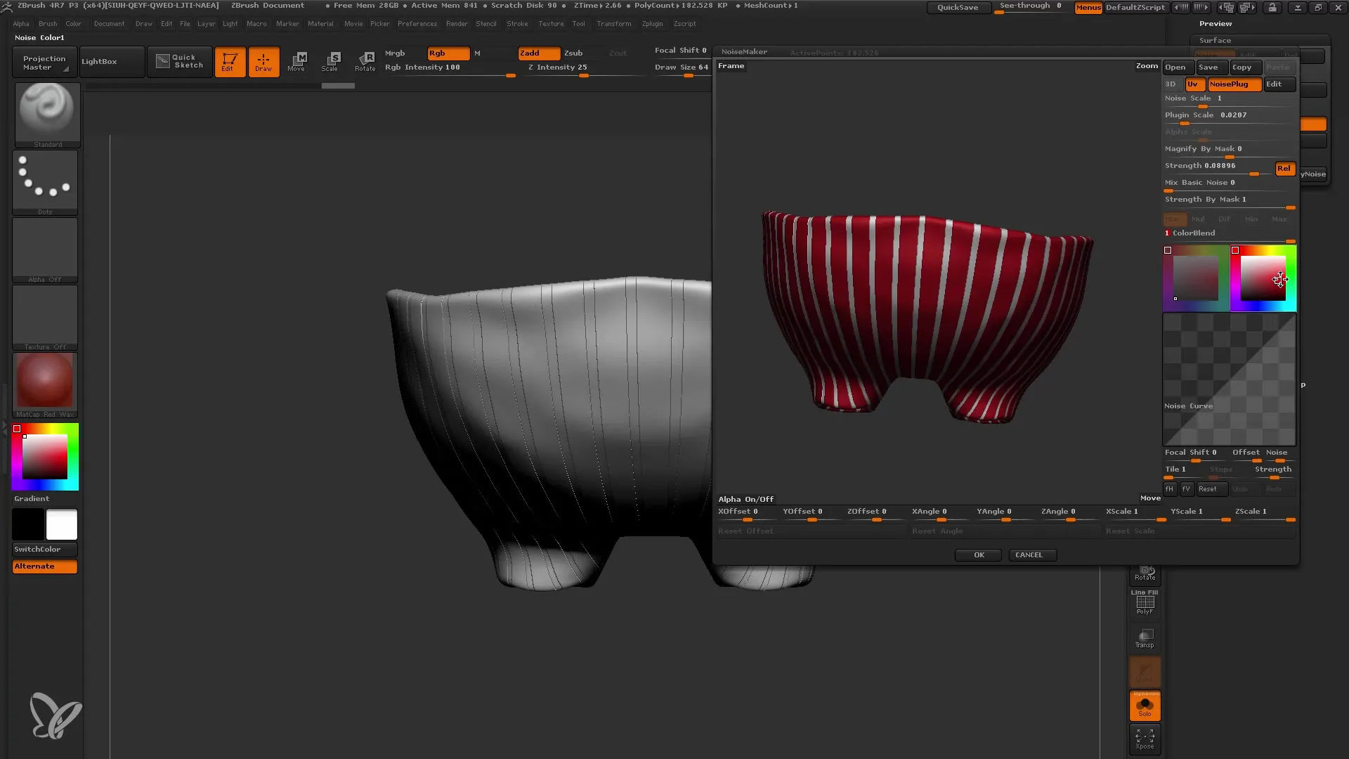 ZBrush의 표면 노이즈로 3D 모델 개선하기