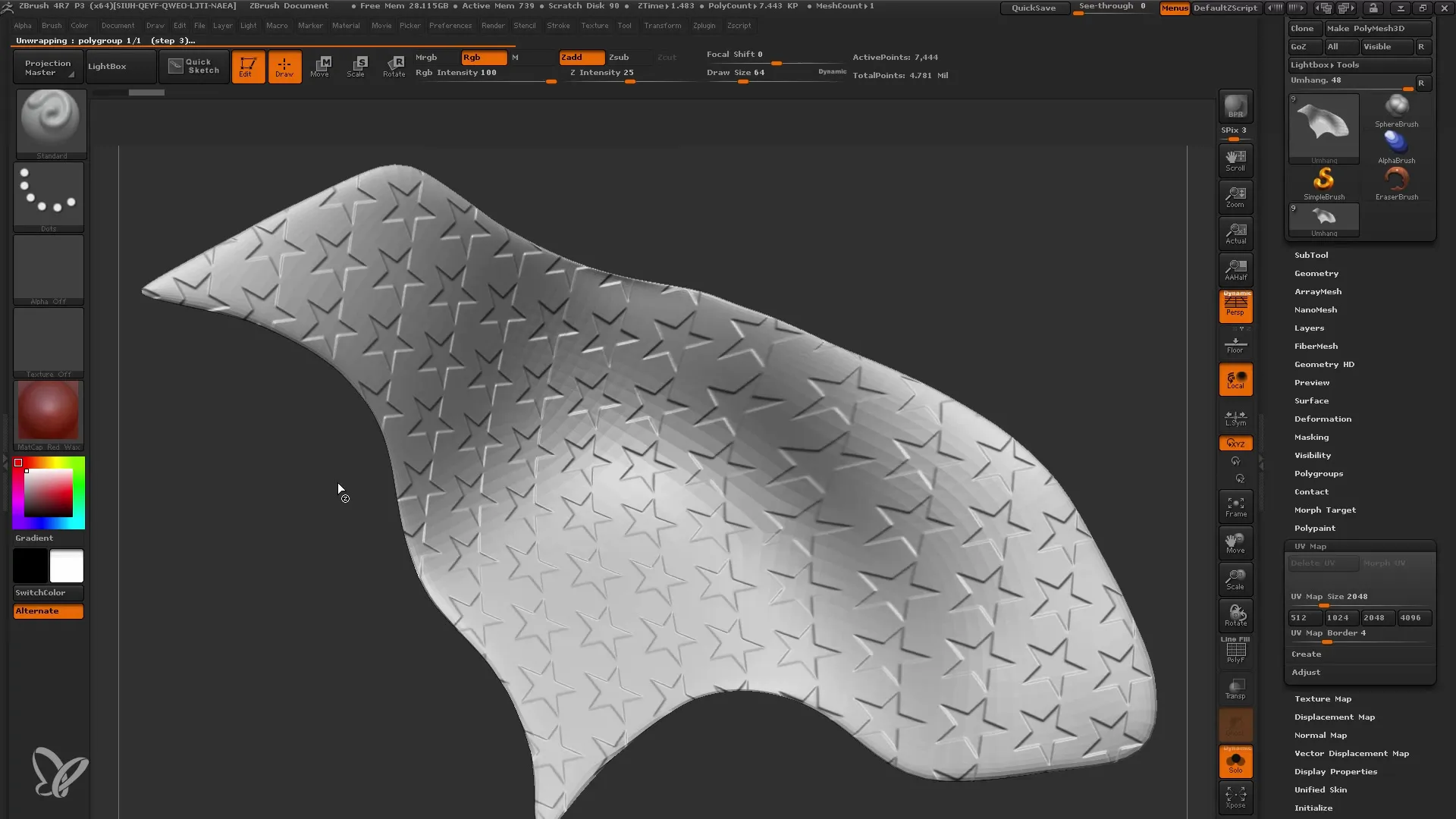 ZBrush의 표면 노이즈로 3D 모델 개선하기