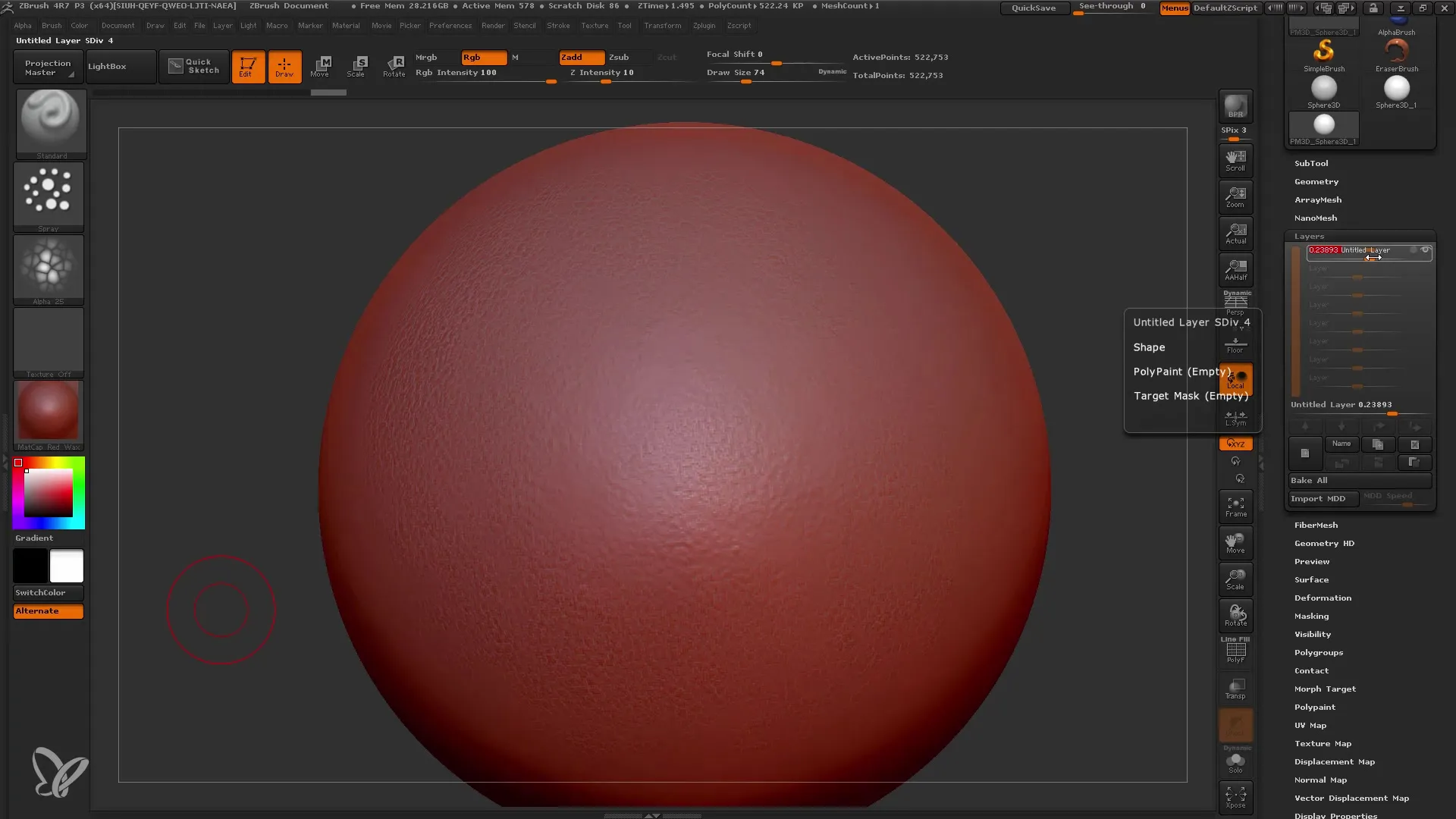 ZBrush per principianti: comprendere i Layer e i Morph Target