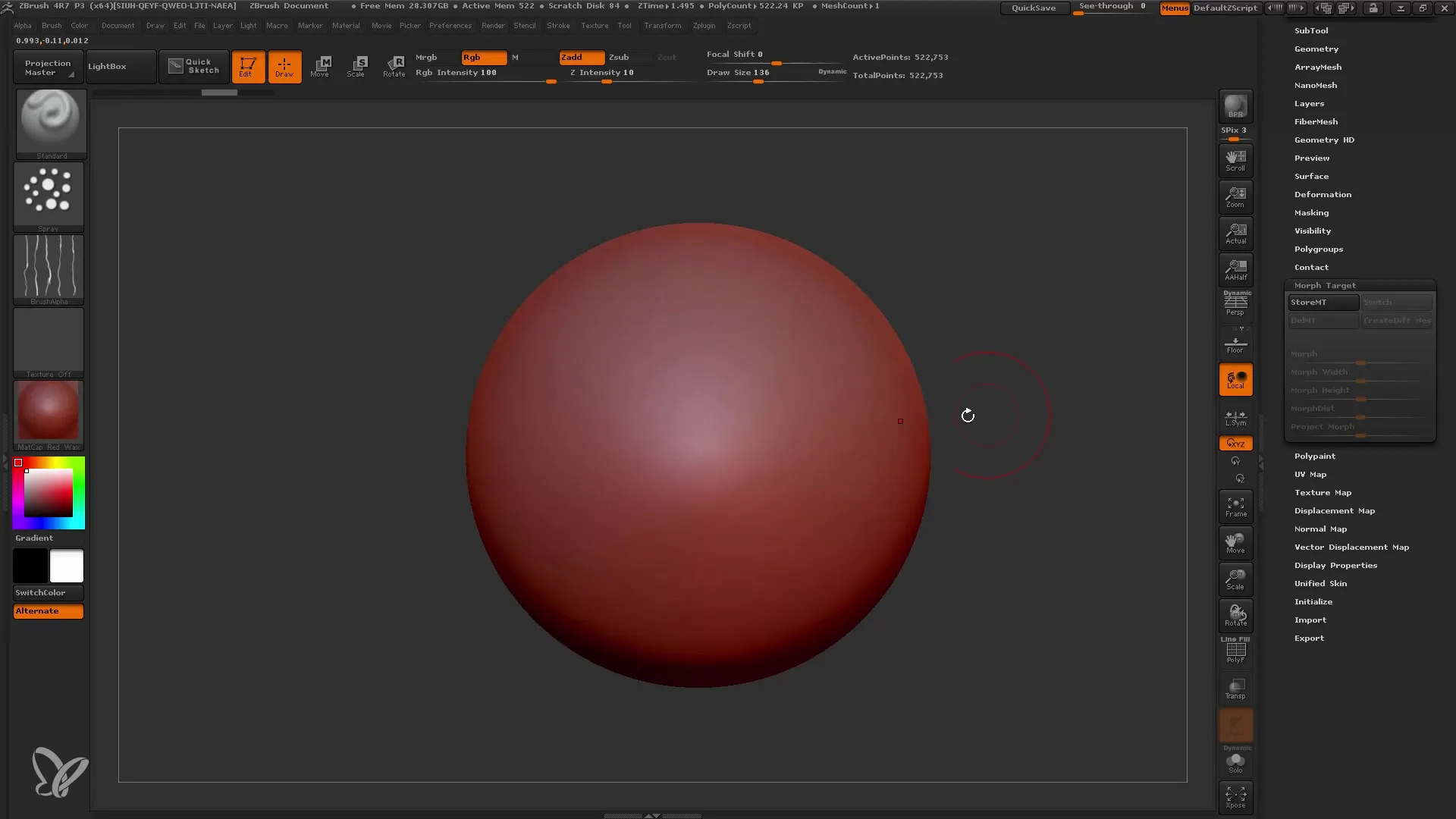 ZBrush per principianti: capire i layer e i Morph Target