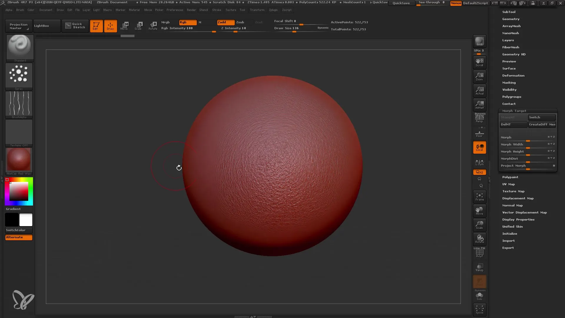 ZBrush per principianti: capire i Layer e i Morph Targets