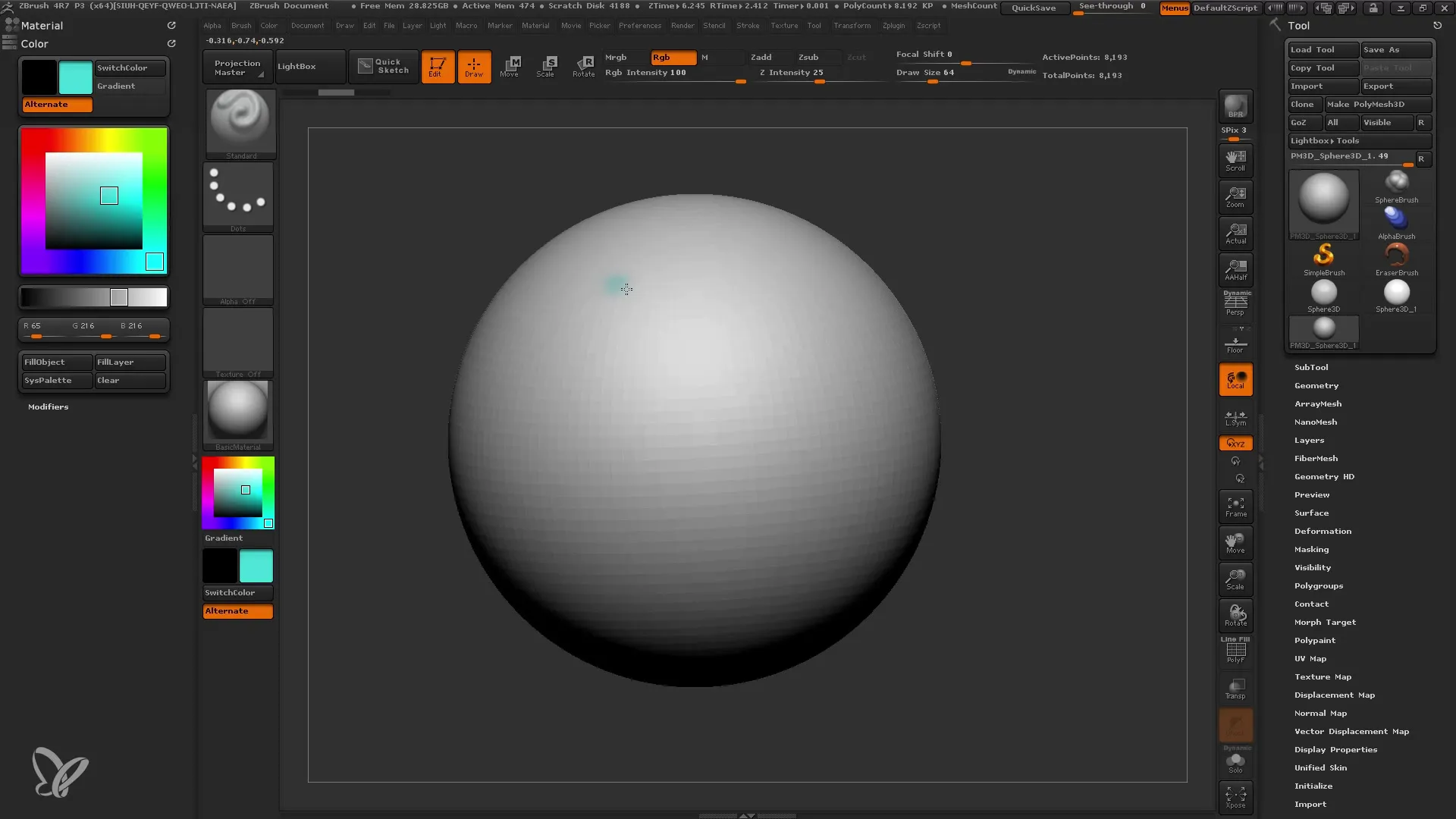 Entender el polipintado en ZBrush