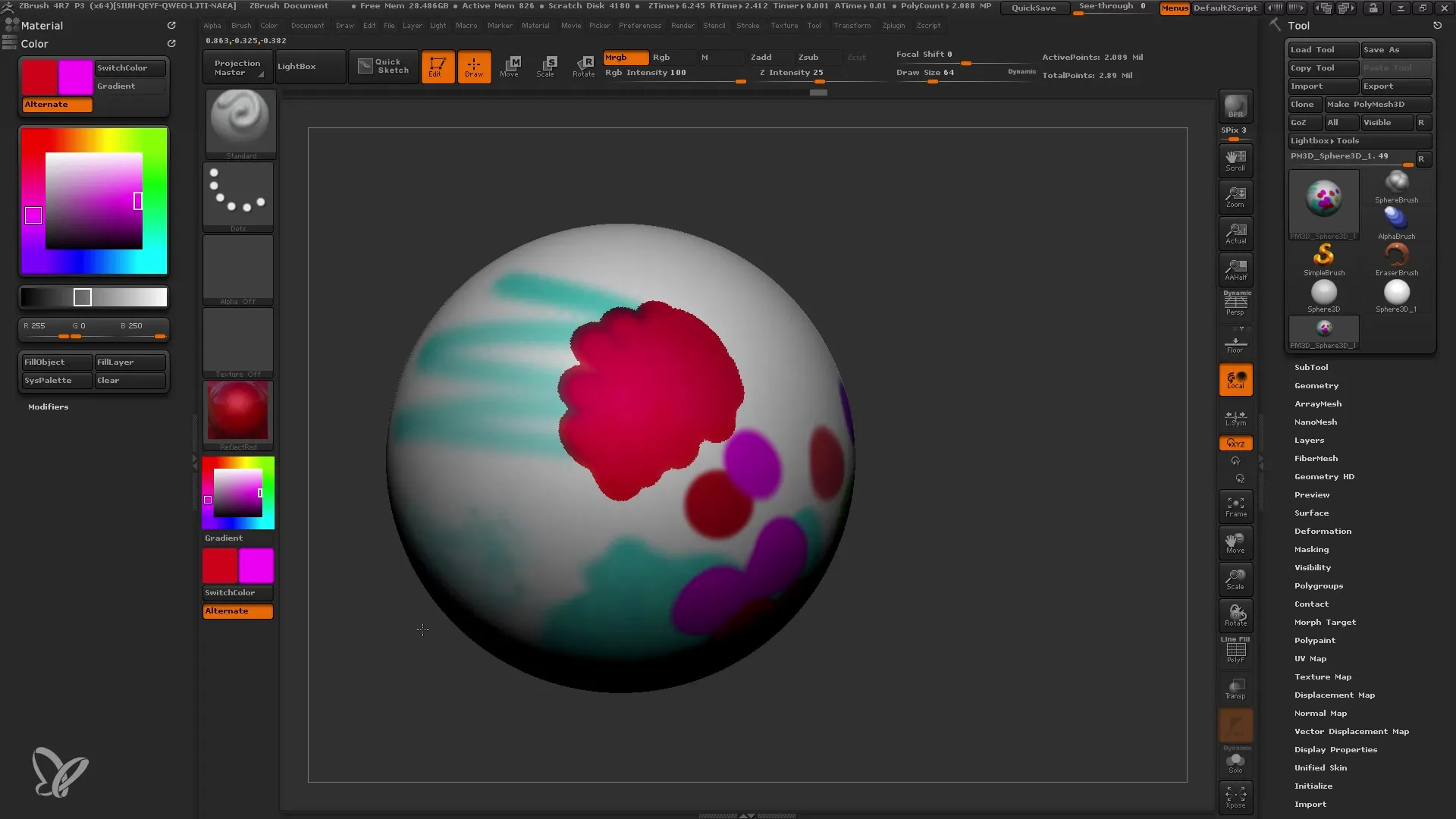 Entender el polipintado en ZBrush