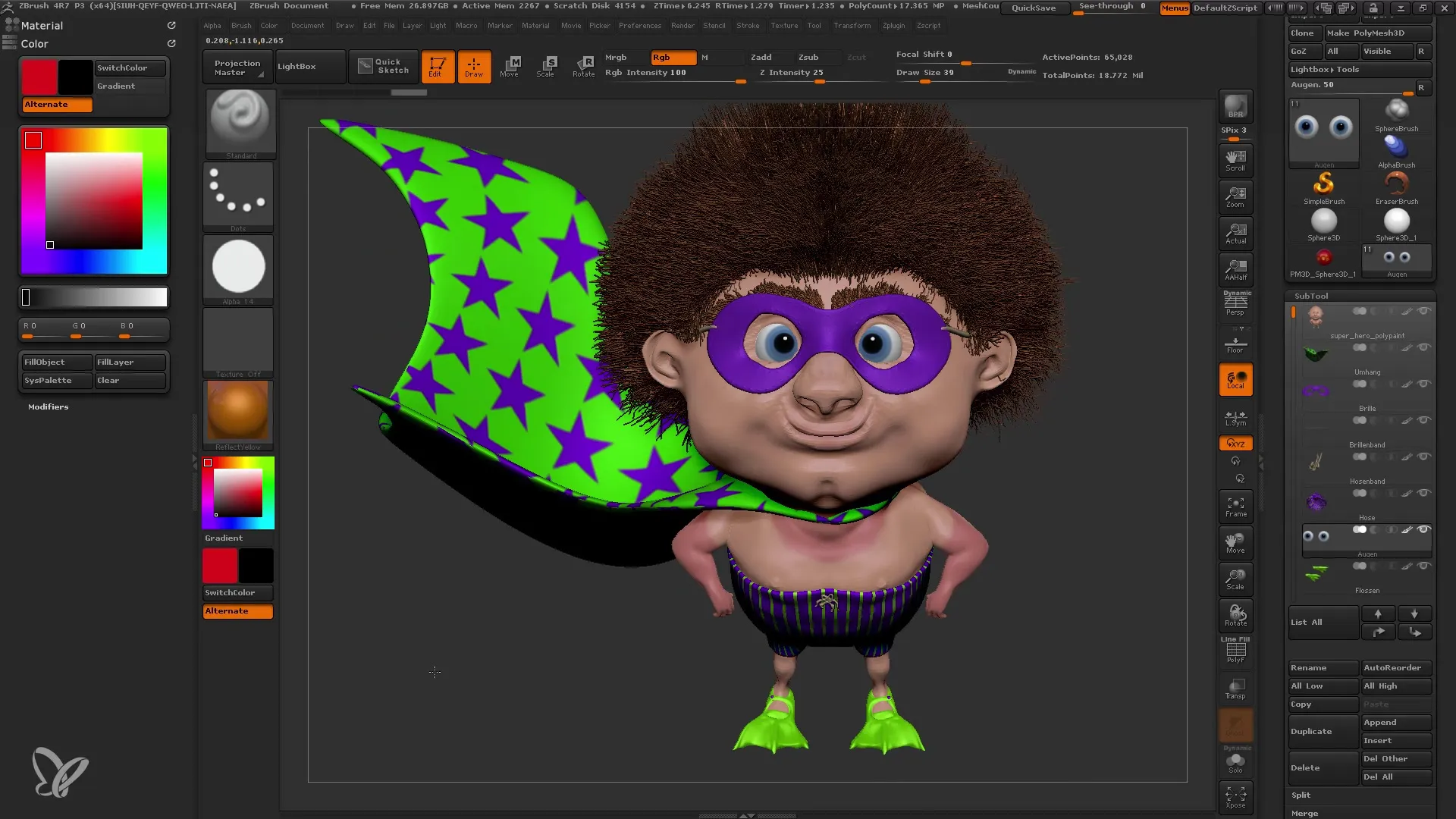 Entender el polipintado en ZBrush
